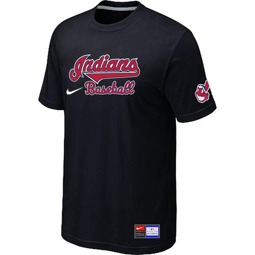 MLB Men's Cleveland Indians Nike Practice T-Shirt - Black